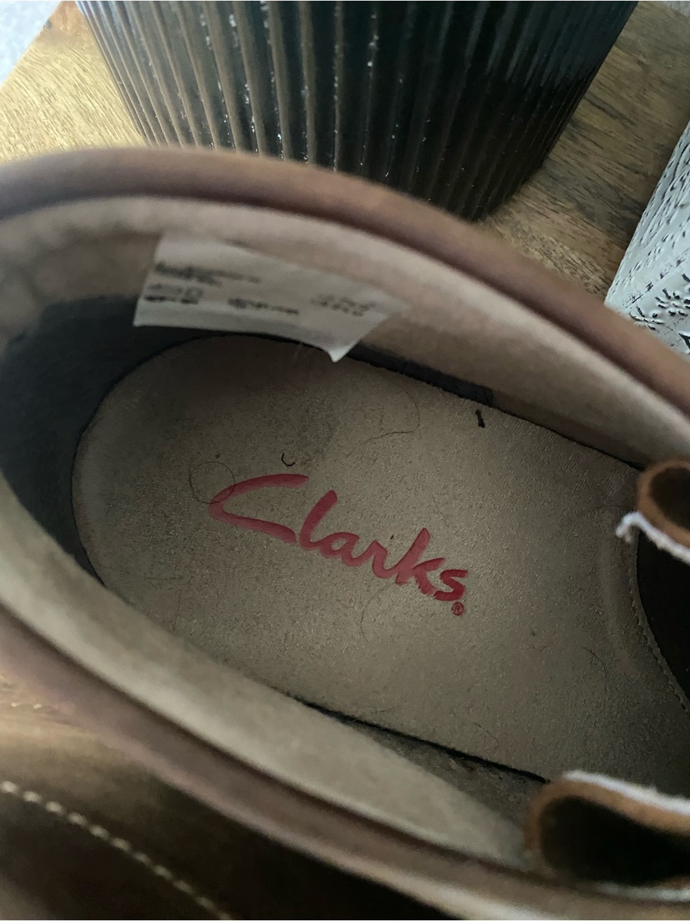 Clarks Stinson Hi Beeswax Leather Wallabee Chukka Boots Men’s 8.5M Crepe Sole - Picture 13 of 15